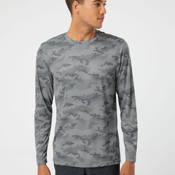 Unisex Pompano Performance Camo Long Sleeve T-Shirt Thumbnail
