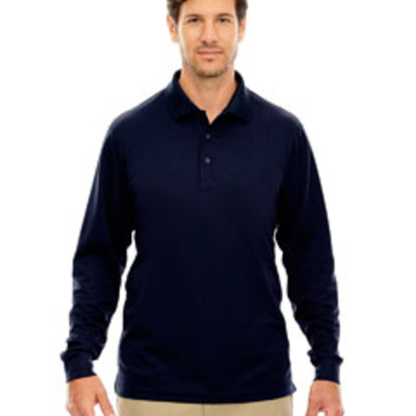 Men's Tall Pinnacle Performance Long-Sleeve Piqué Polo Thumbnail