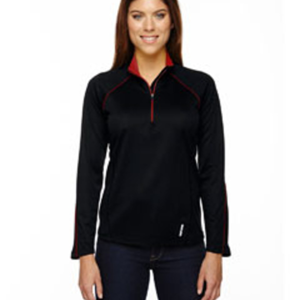 Ladies' Radar Quarter-Zip Performance Long-Sleeve Top Thumbnail