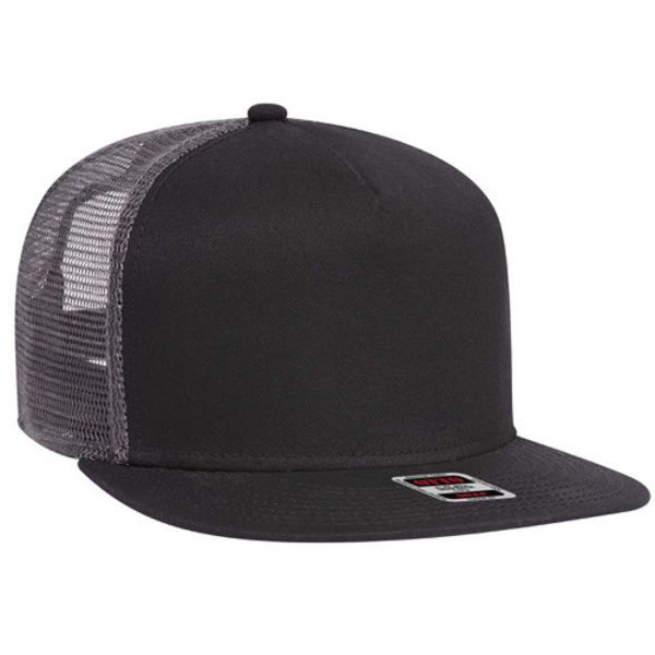 OTTO CAP® "OTTO SNAP" 5 Panel Pro Style Mesh Back Trucker Snapback Hat Thumbnail