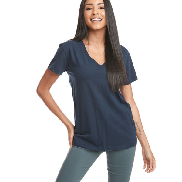 Ladies' Relaxed V-Neck T-Shirt Thumbnail
