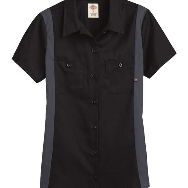 Women's Short Sleeve Industrial Colorblocked Shirt Thumbnail
